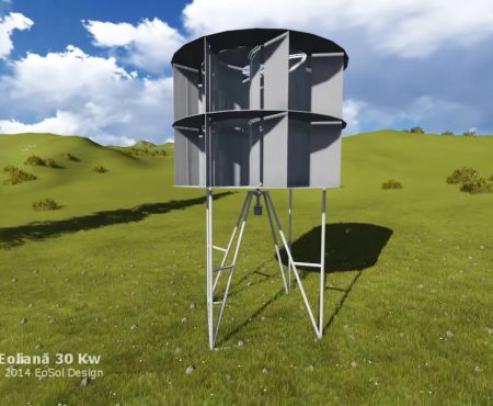 Turbină Eoliană Verticala 30kW – EoSol Design