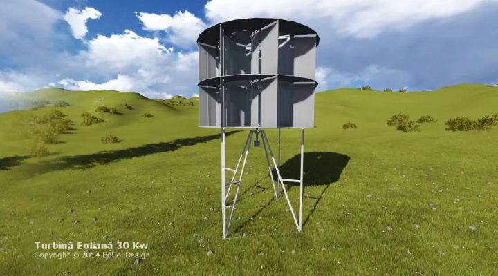 Turbină Eoliană Verticala 30kW – EoSol Design