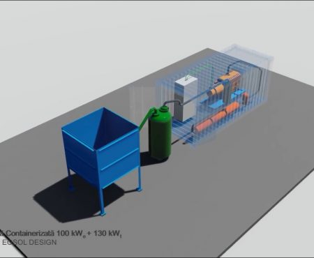 Centrală biomasă 100 KW containerizată – EoSol Design